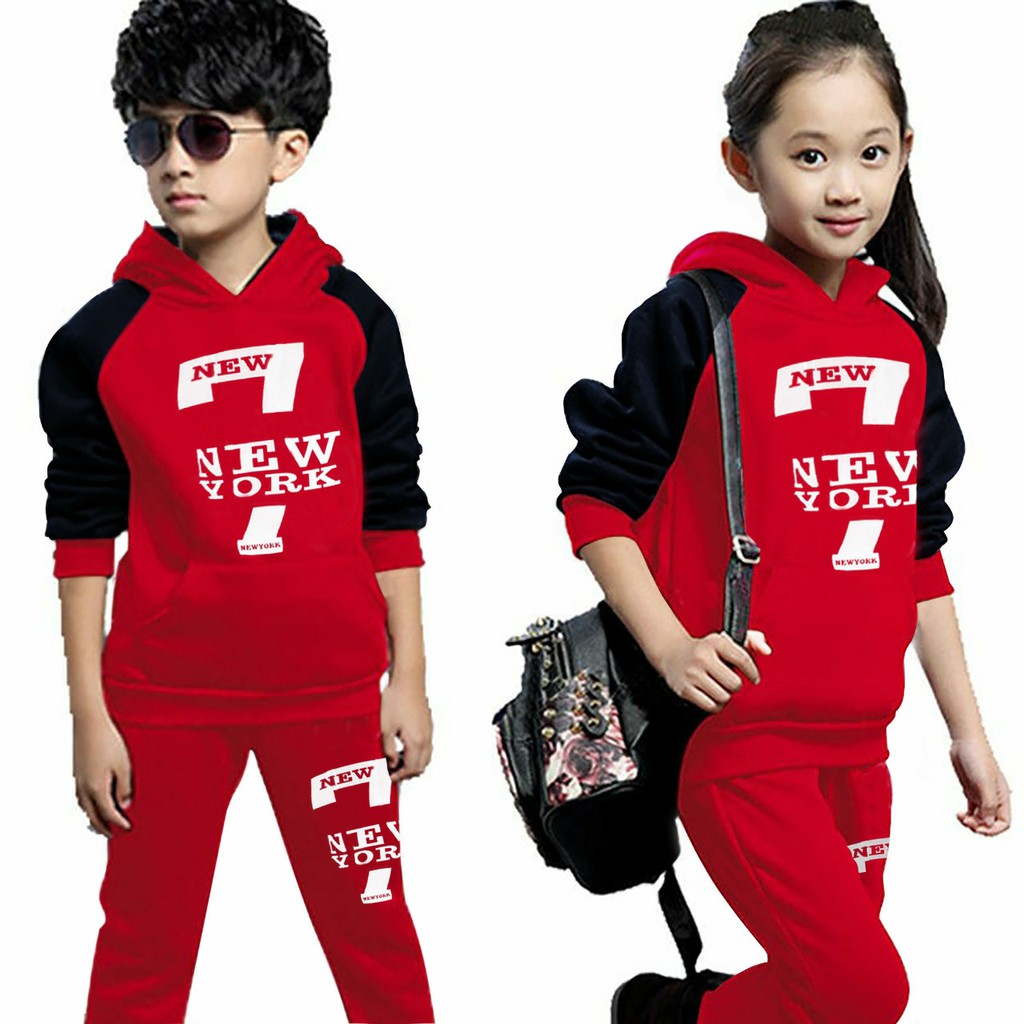 STELAN ANAK ANAK,STELAN ATAS BAWAH,STELAN SWEATER ANAK HODDIE  TUJUH