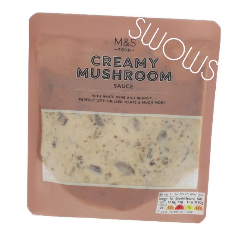 

M&S MARK MARKS & AND SPENCER CREAMY MUSHROOM SAUCE SAUS JAMUR