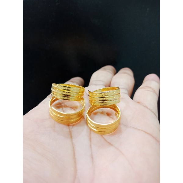 cincin lilit emas penang jaminan asli mirip emas