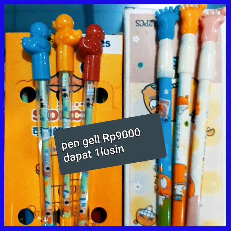 PEN GELL LUCU 12PCS