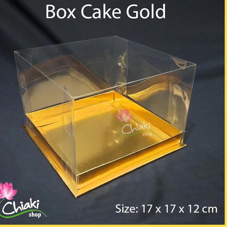 

%% ✦ Box Cupcake isi 4 GOLD 17x17x12 cm Kotak Mika Donat Dus Kue Kardus Emas Muffin Cake Pudding Kar