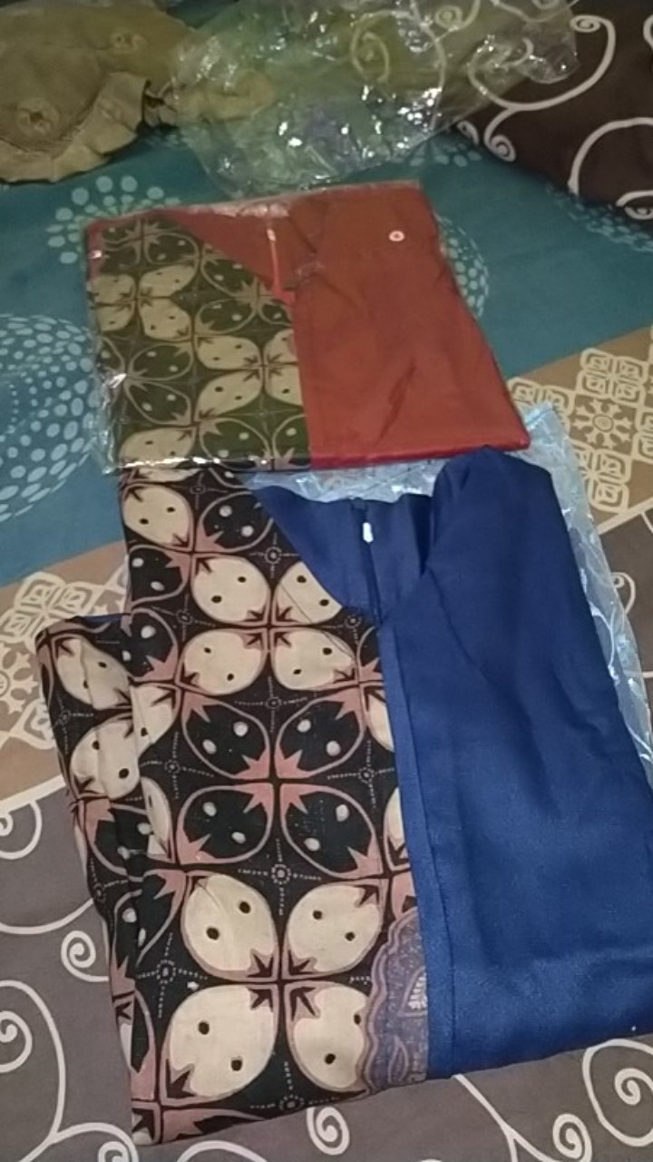 [bisa Cod] Batik Wanita Asj Sa Hrb026 Kenongo Kemeja Tosca Pendek