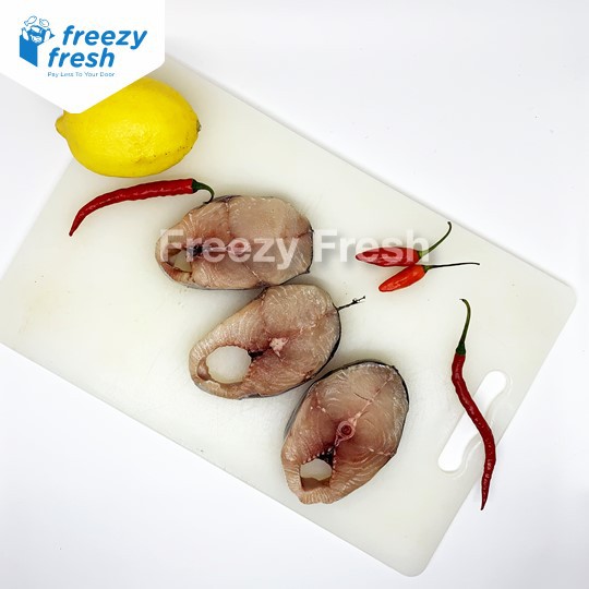

Ikan Tenggiri Steak (Mackarel Fish Steak Cut) 500 Gram