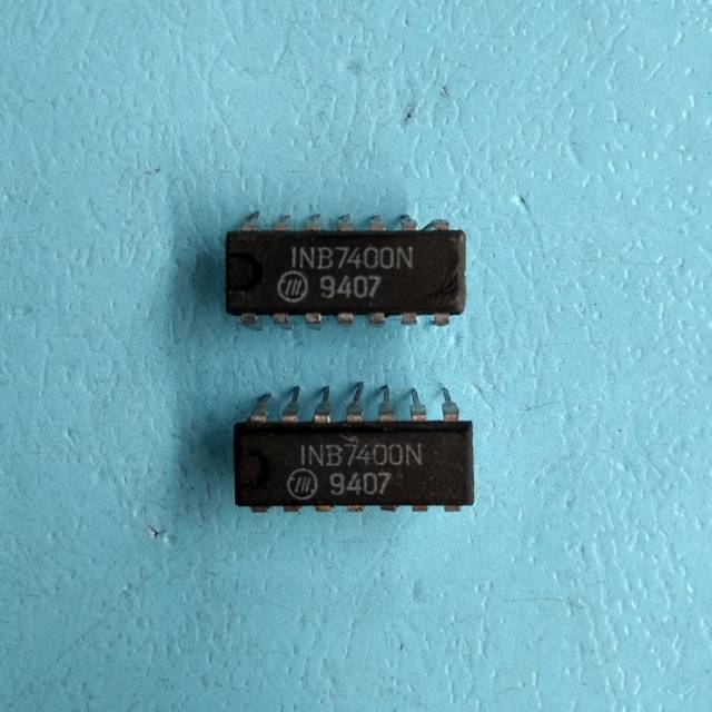 IC SN7400 INB7400N kaki 2x7pin