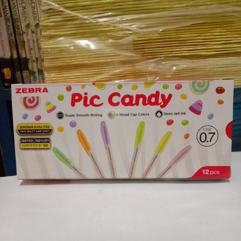 

PULPEN PIC CANDY 0.7mm produk Zebra per Lusin
