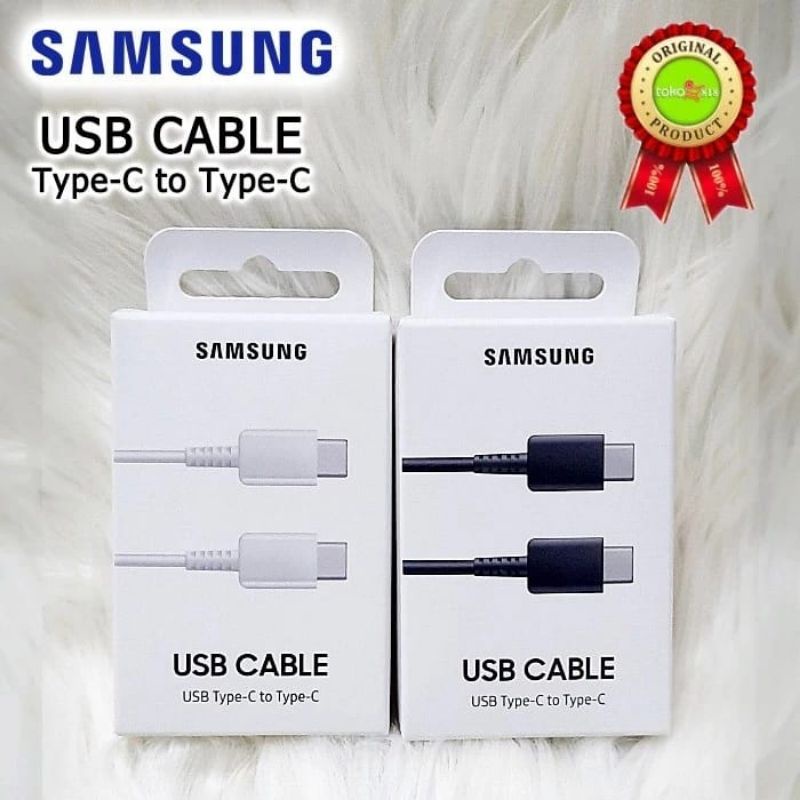 Kabel Data Samsung Usb C To C Fast Charging 3A Samsung A70/A80/A71/S10/S10+/S20/NOTE 10/NOTE 10+