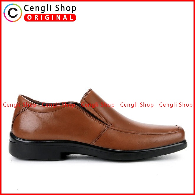 HM011 SEPATU HUSH PUPPIES KERJA KANTOR PRIA BRANDED ORIGINAL COKLAT