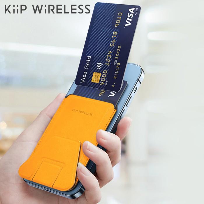 Kiip M1 Magnetic Card Holder - Magsafe Wallet Holder - Leather