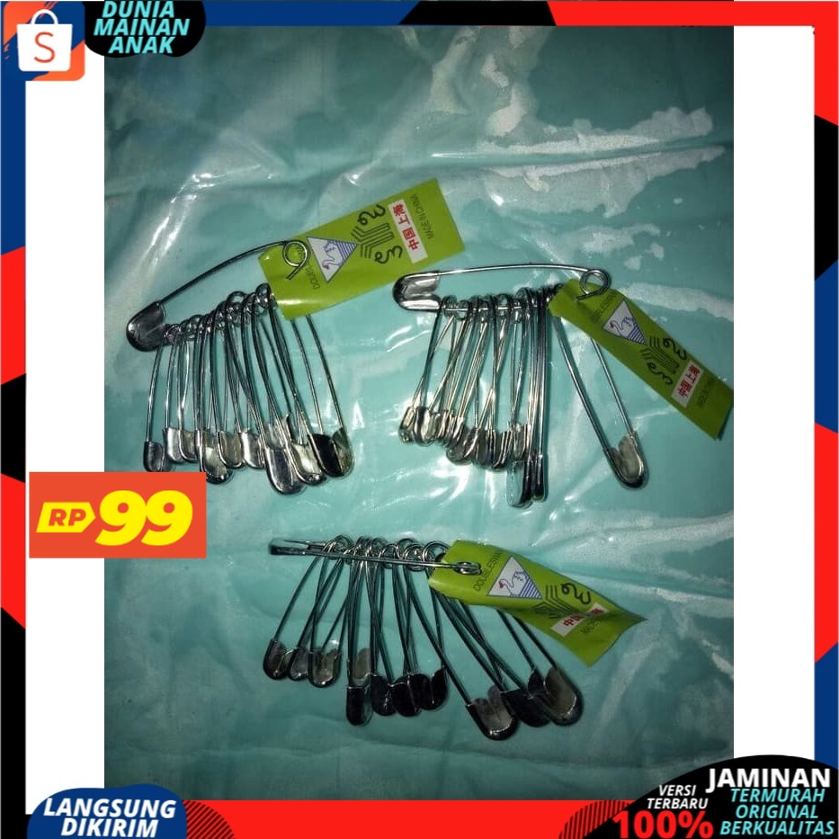 ( PROMO 99 ) Peniti Swan 1 renceng isi 12 Pniti pin termurah