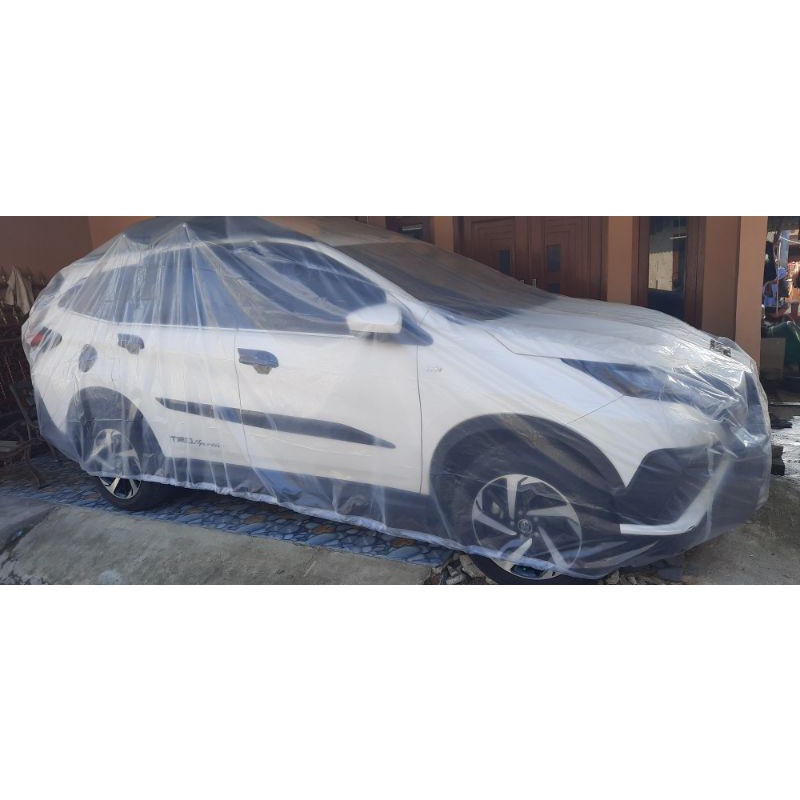 Sarung mobil transparan Yaris Calya Sigra Avanza Karimun Cover mobil transparan Yaris Calya Sigra Av