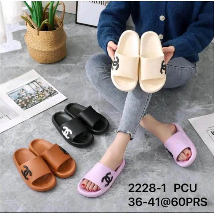 SANDAL SELOP KARET JELLY IMPORT WANITA MERK BALANCE 2228-1 UK 36/41 SANDAL KARET EVA SLIP ON SIMPLE 