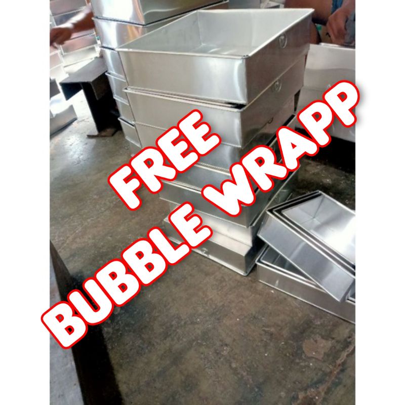 LOYANG BOLU KOTAK 16x16x8 18X18X8 20X20X8 22X22X8 MURAH TERJANGKAU FREE BUBBLE WRAPP ALUMINIUM ASLI