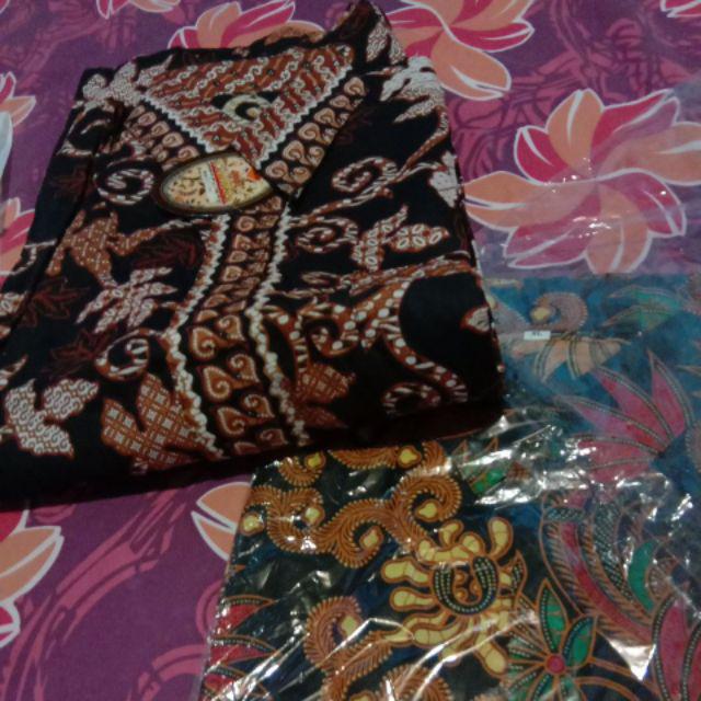 Bswart Batik Hrb026 Kenongo Hem Pendek Padi Pekalongan M L Xl Batik Pria Murah Modern Grosir