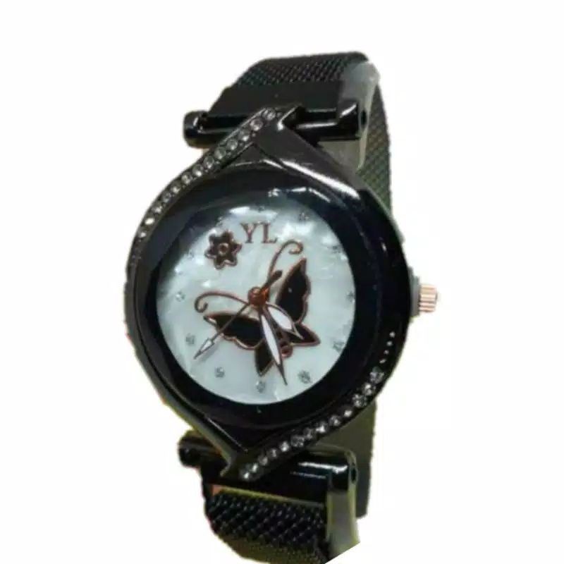 Jam Tangan Wanita Kupu&quot; oval Magnet New (Dikirim Dari Jakarta)