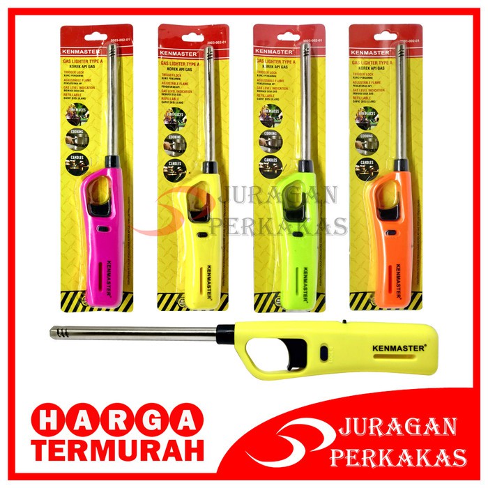 KENMASTER GAS LIGHTER A PEMATIK KOREK API GAS ALAT PEMANTIK KOMPOR