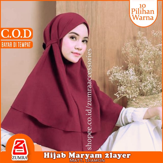 Jilbab INSTAN naswa rumbai instan 2 LAYER SYARI, NON PED