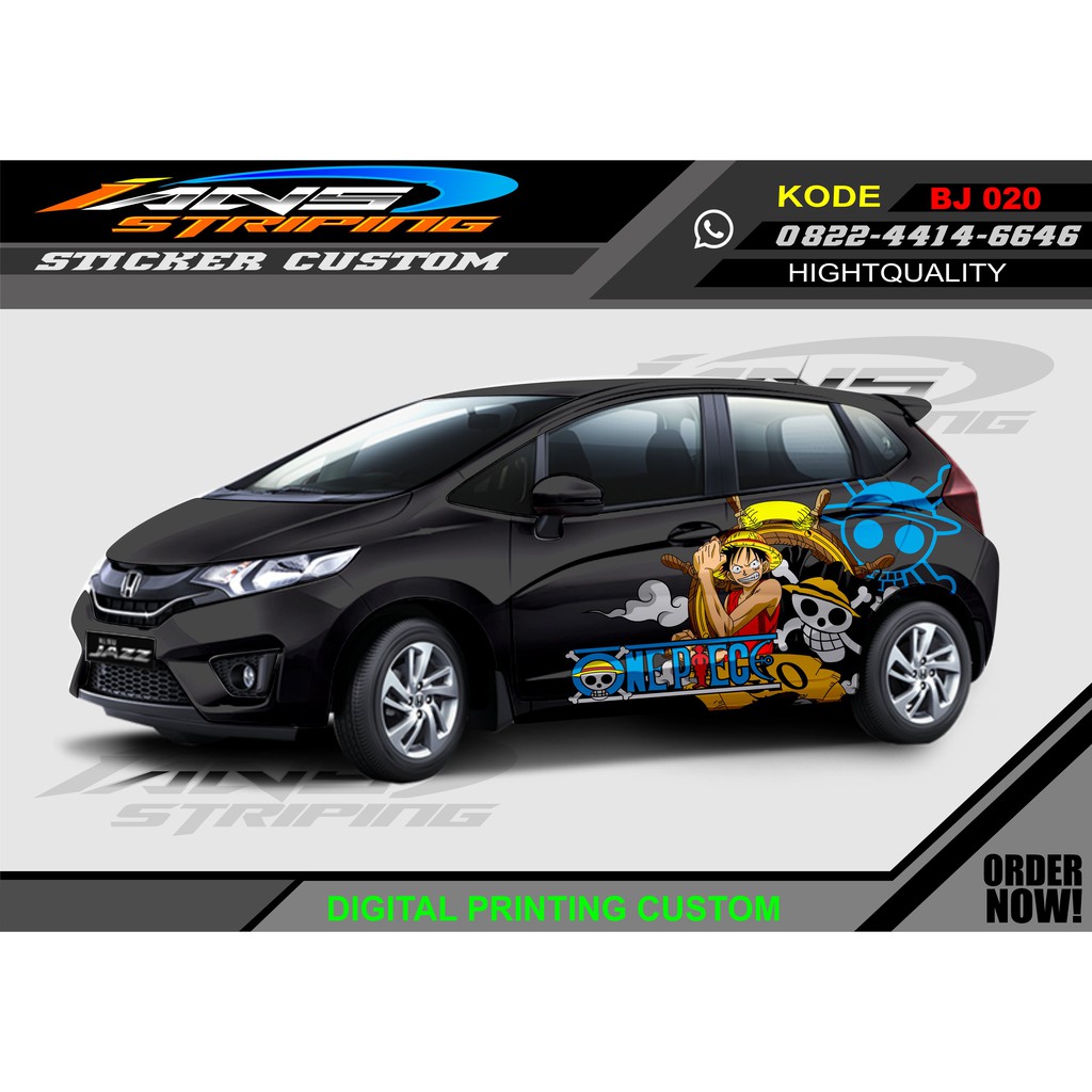 STICKER VARIASI HONDA JAZZ ONE PEACE