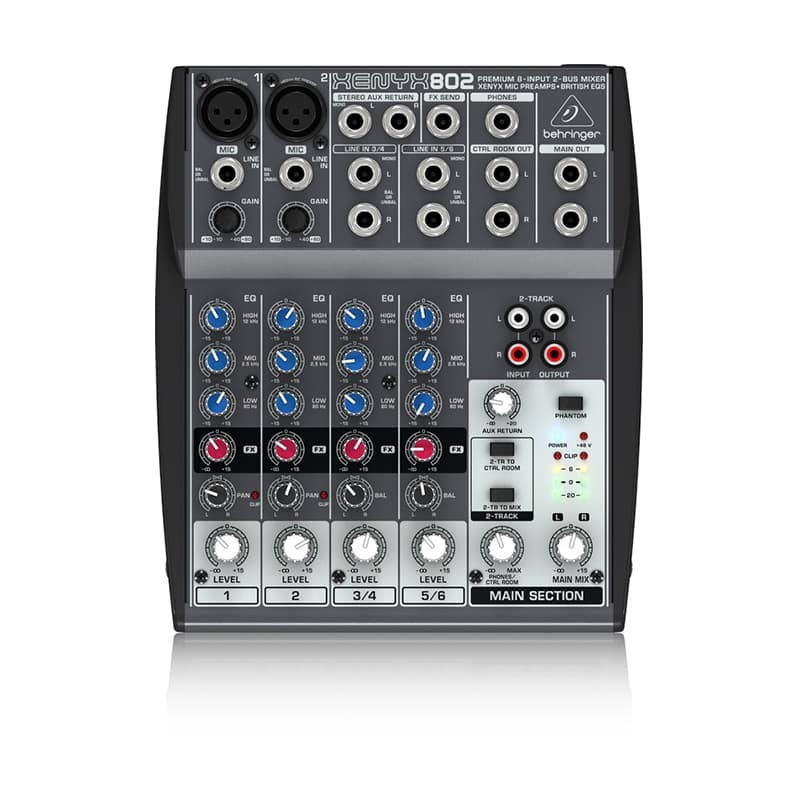 Mixer Audio Behringer Xenyx 802  Xenyx-802 8 Channel Original