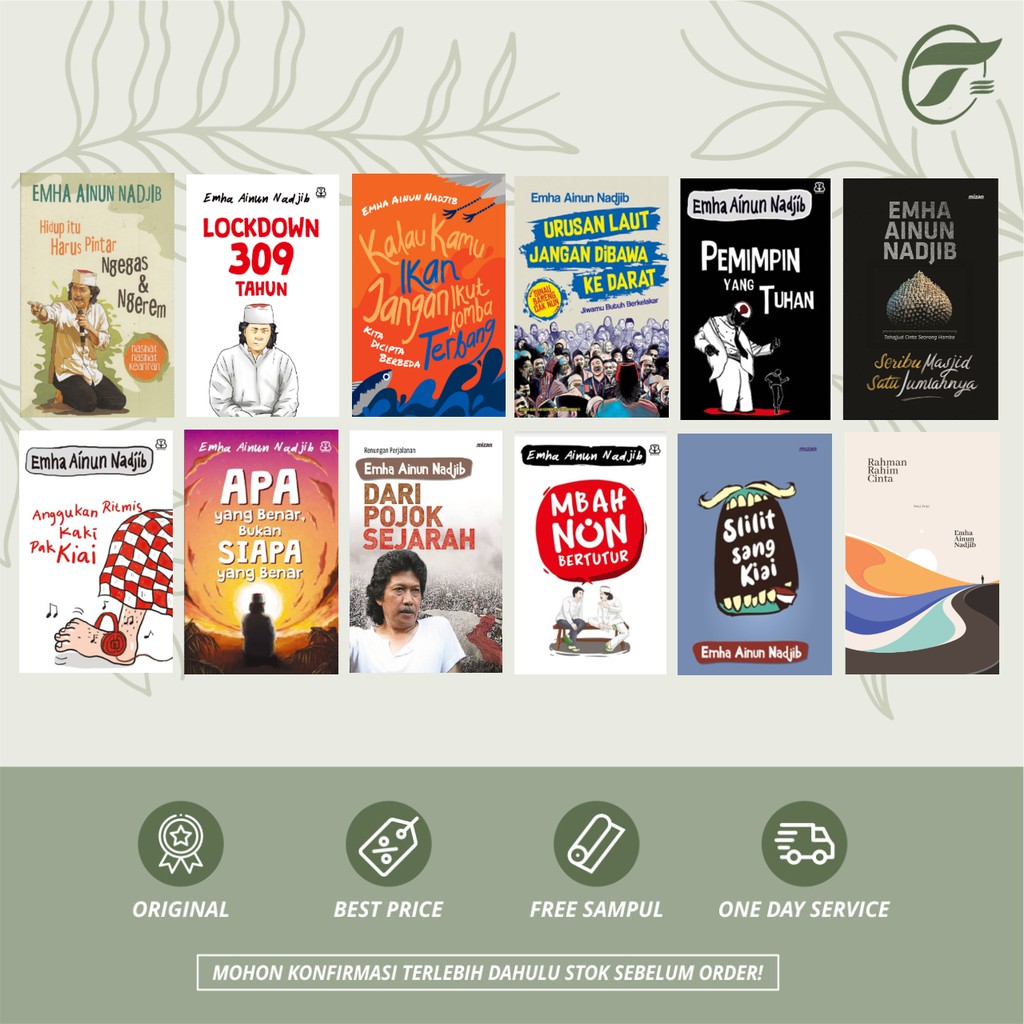 Best Seller Emha Ainun Nadjib Apa Yang Benar/Lockdown 309 Tahun/Mbah Nun Bertutur/Kalau Kamu Ikan