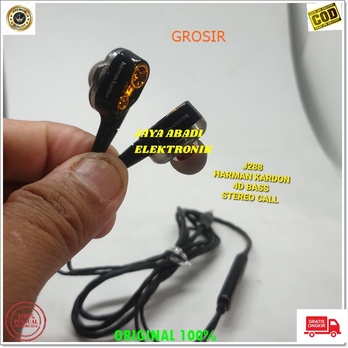 J288 4D HEADSET HP 3.5MM HANDSFREE STEREO DOBEL BASS SUPER EARPOD HEADSET HANDSFREE HEADPHONE EARPHONE MUSIC VOKAL AUDIO SOUND EARPOD IN EAR KARET KARAOKE MEGA BAS HIFI MEGABASS HANDPHONE AUDIO SUARA SMULE KARAOKE BISA KESEGALA JENIS GADGET SUARA JERNIH