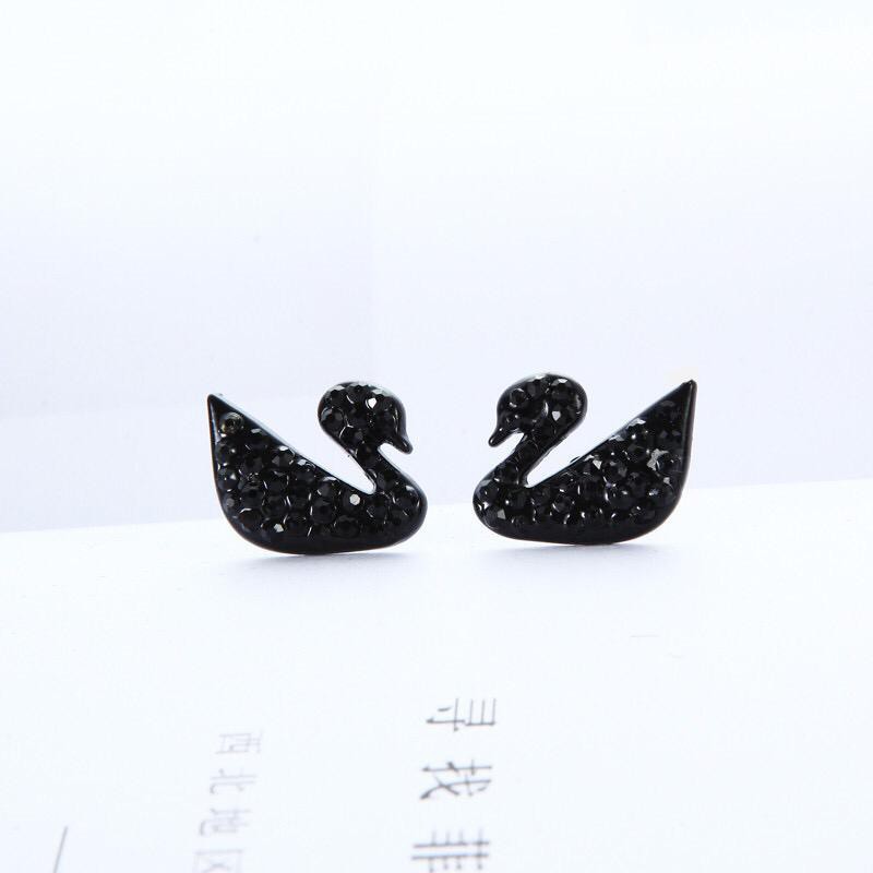 ATK.TOP Anting Motif Angsa Hitam