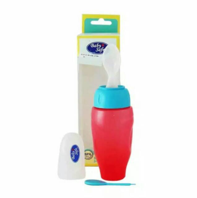 Baby Safe Bottle Spoon Soft Squeeze Food Feeder / Botol Makan Bayi