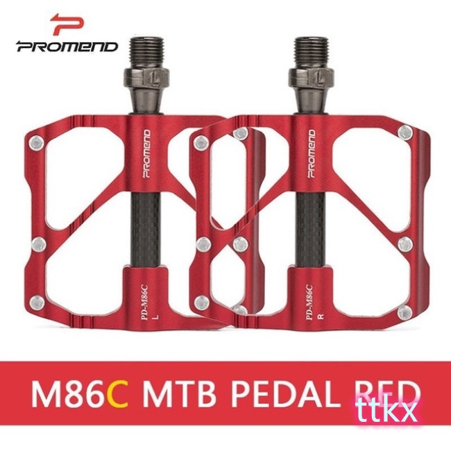 red mountain bike pedals