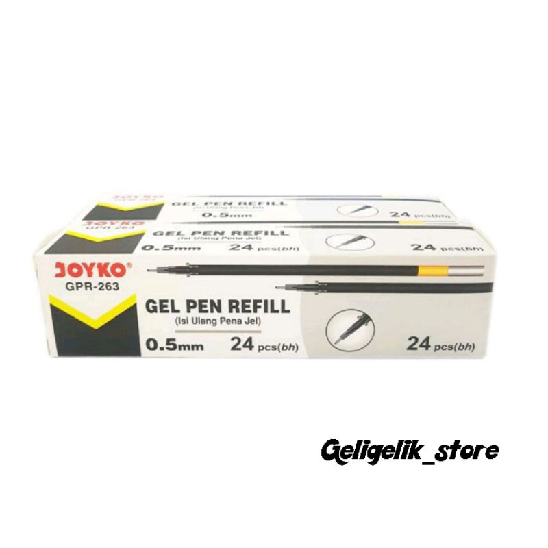 

(LUSIN) REFILL PULPEN JOYKO GPR-203 / GPR-263 / ISI PULPEN / ISI BOLPEN GEL 0.5mm