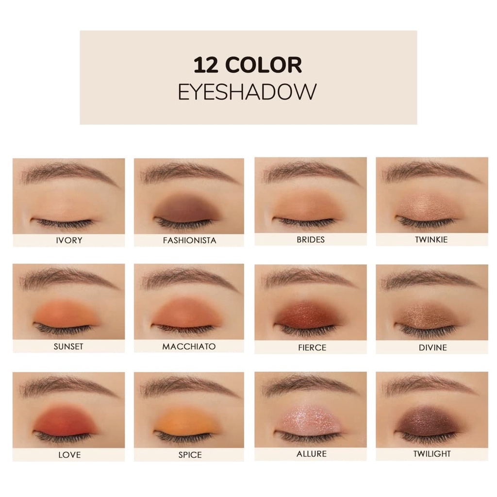 (Free Emas) Lumecolors Day &amp; Night Pallete Eyeshadow with Brush