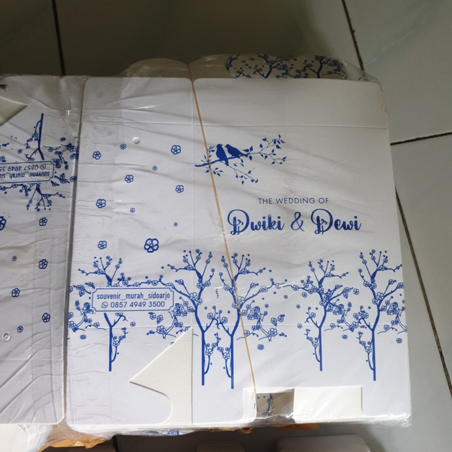 box mangkok besar / papebox mangkok two tone pelangi