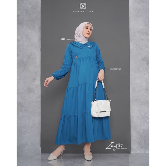 TERBARU ‼️ ZOYA MIDI DRESS BY NADHEERA LUXURY
