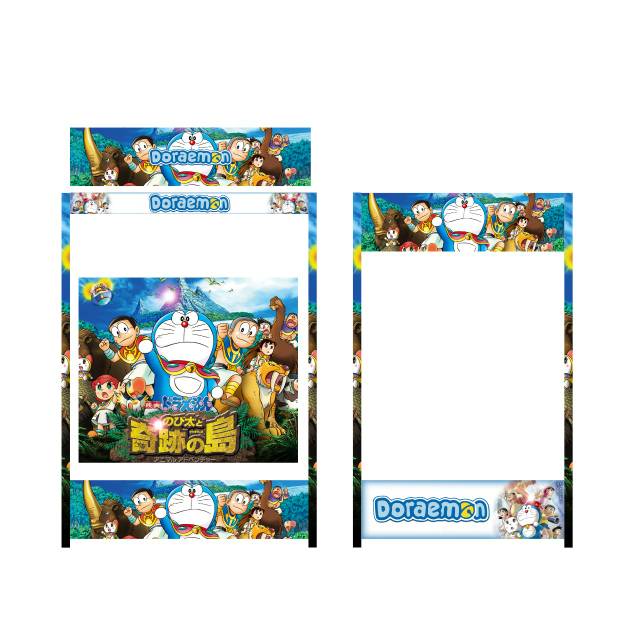 

Sticker kandang kotak 1, 2, 3 motif doraemon (SEGALA MERK)