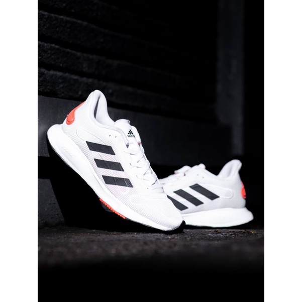 ADIDAS GALAXAR BOUNCE WHITE BLACK ORANGE