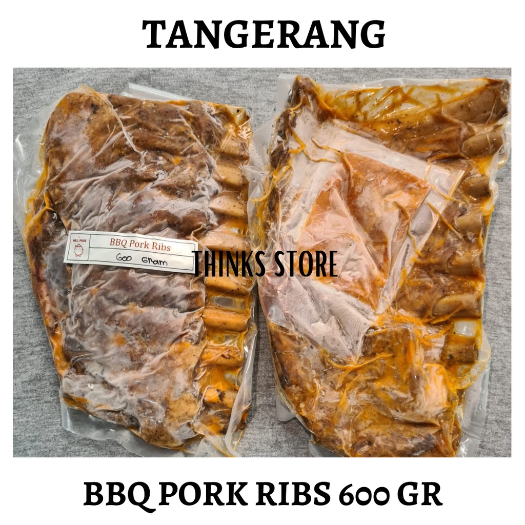 Iga Bakar Babi - Iga Babi Bakar - BBQ Pork Rib - Beku - Makanan Frozen / Iga Babi bali bakar bbq - B