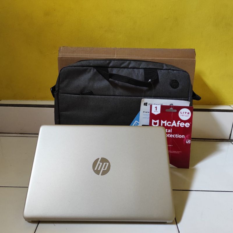 Laptop HP Amd Ryzen 3 Mulus Fullset Like New Garansi Resmi