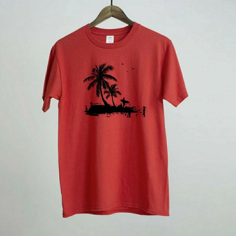 Kaos Pria Cotton Combed POHON Kaos Distro Pria Lengan Pendek Kaos Oblong Pria