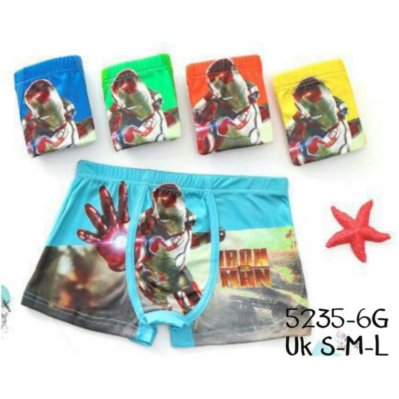 satire kids- CD boxer anak laki-laki dan perempuan size 2-7 tahun motif lol,Spiderman,Batman,Frozen,princes/ BOXER ANAK KARAKTER / CD BOXER ANAK / CELANA PENDEK BOXER