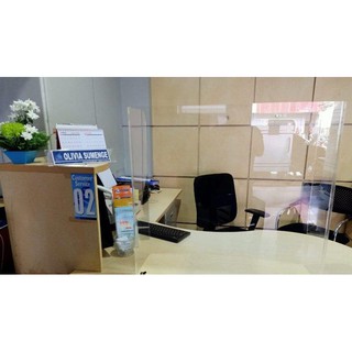 Partisi meja Akrilik Pembatas Sekat meja kasir Acrylic Partisi meja Akrilik Pembatas Sekat meja kasir Acrylic
