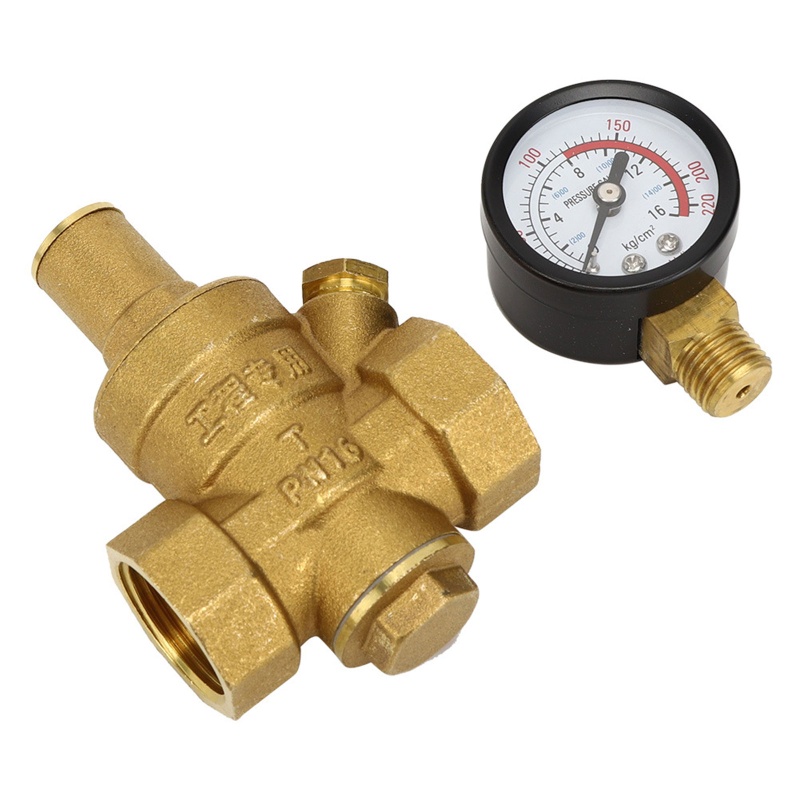 Gro DN20 Brass Pressure Reducer for Valve Reducer Menjaga Katup Dengan Pengukur