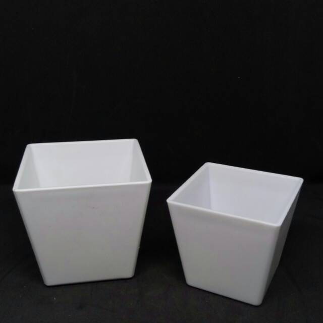 Vas Melamin Sedang/Mini - pot bunga plastik artificial home decor