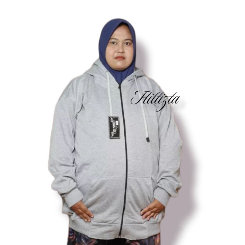 Sweater Jaket NATURAL HOODIE Oversize Pria Wanita Big Size Jumbo XL / JAKET HOODIE ZIPPER JUMBO (XXL,XXXL,XXXXL,XXXXXL)