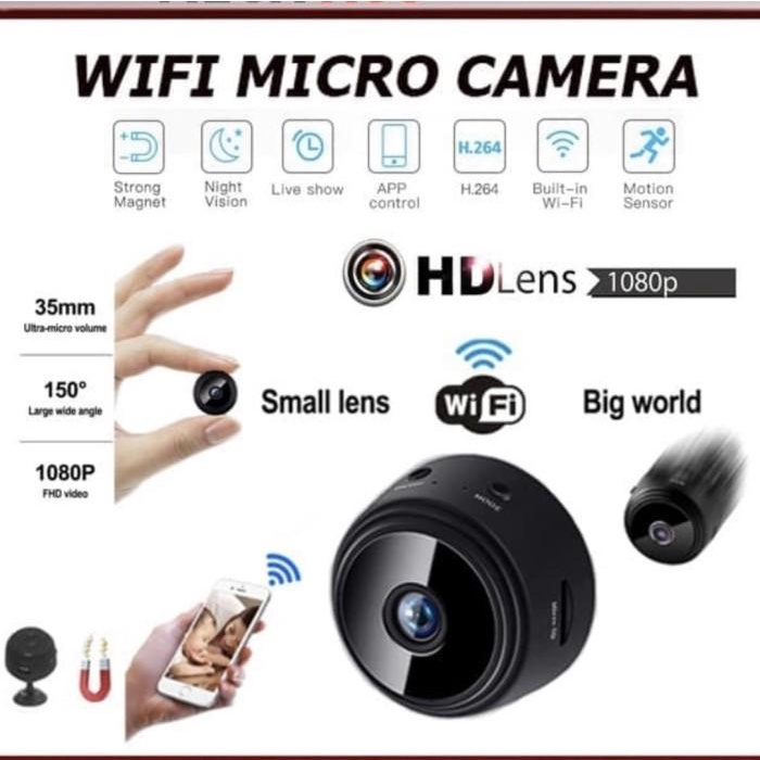 Ip Cam Mini A9/Camera Mini Magnet Wireless/Spy Camera Fullhd Mini