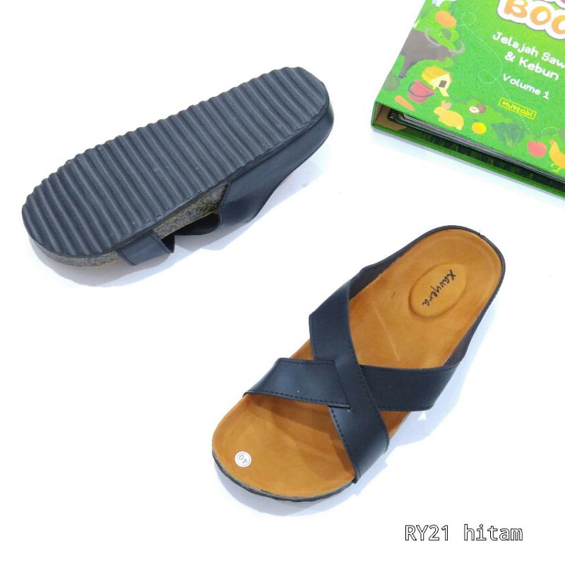 OBRAL CUCI GUDANG BORNEO SENDAL BIRKEN BAHAN SINTETIS RY21 BY XAVYER