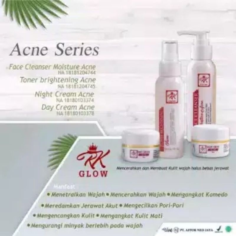 RK GLOW PREMIUM / RK GLOW ACNE BPOM ORIGINAL 100%