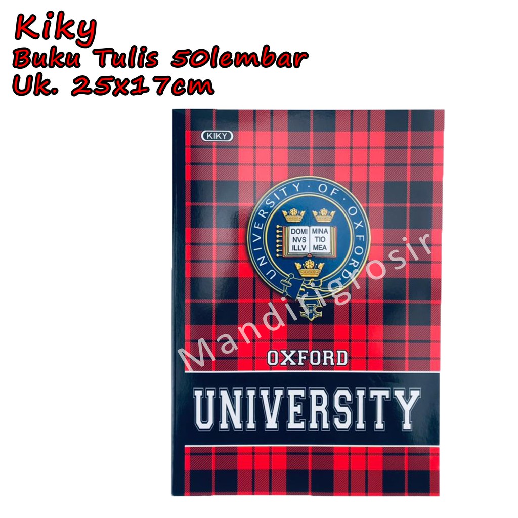 Buku Tulis *Kiky * Motif Random * 25x17cm* 50 lembar