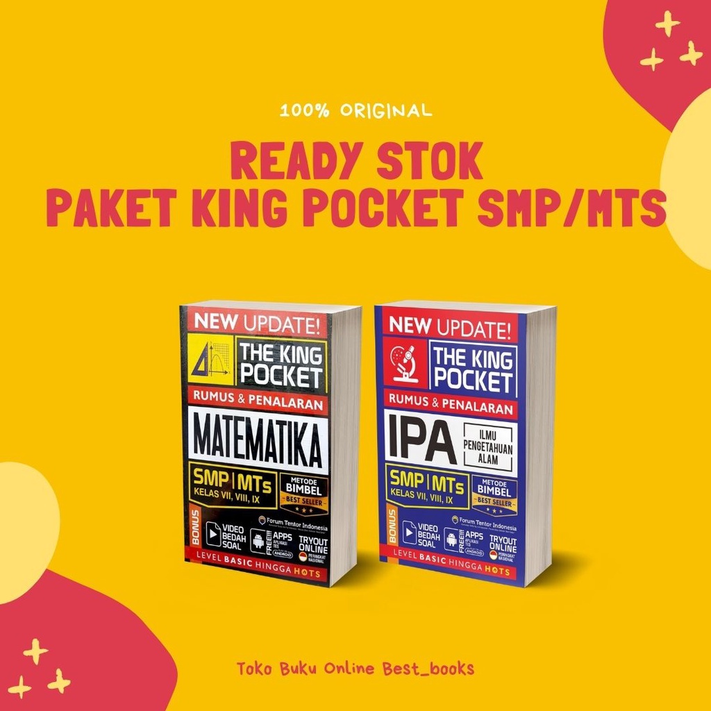 PAKET RUMUS SMP | NEW UPDATE THE KING POCKET MATEMATIKA & IPA SMP/MTS