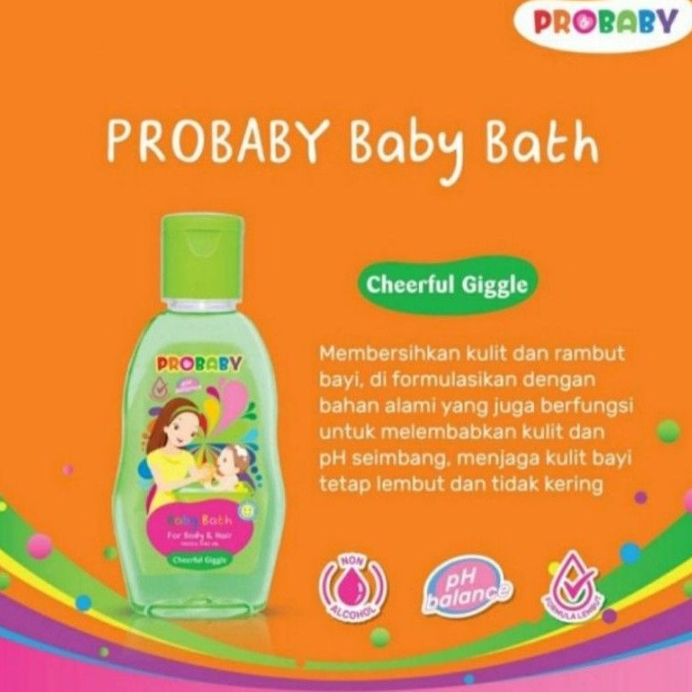 PROBABY Baby Bath 100ml/ 200ml Sabun Bayi Lembut Pro Baby Toiletris Bayi Aneka Varian Kemasan Botol