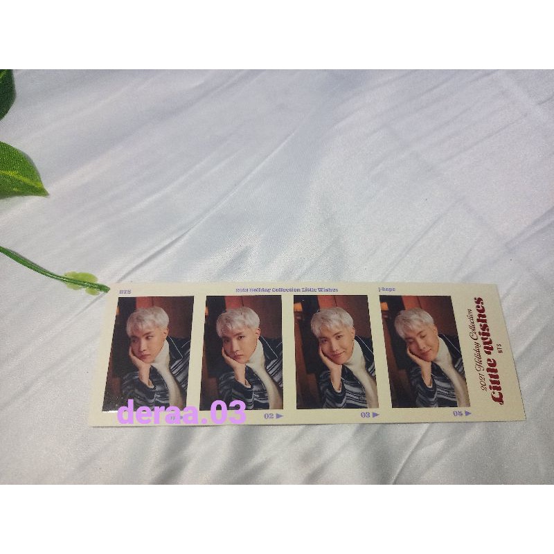 BTS 4 Cuts Photo Holiday Collection 2021 Little Wishes - Official + stiker SG22