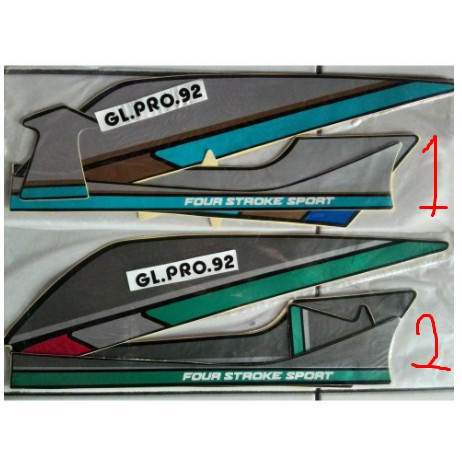 Aksesoris Striping Stiker Lis Motor Honda Gl Pro Tahun 1992 92