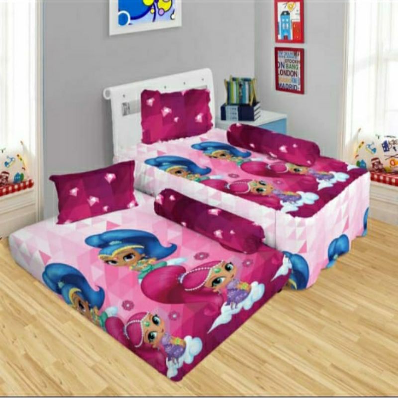 Sprei LADYROSE Duo Sorong 2 In 1 UK 120x200 atas rumbai bawah flat